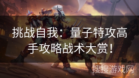 挑战自我：量子特攻高手攻略战术大赏！