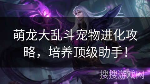 萌龙大乱斗宠物进化攻略，培养顶级助手！