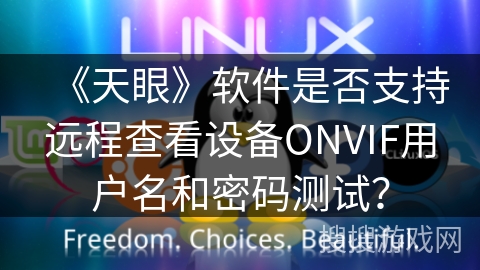 《天眼》软件是否支持远程查看设备ONVIF用户名和密码测试？