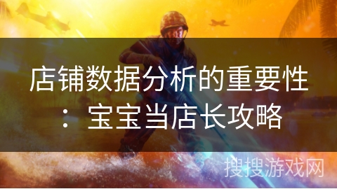 店铺数据分析的重要性：宝宝当店长攻略