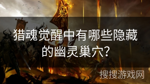 猎魂觉醒中有哪些隐藏的幽灵巢穴？