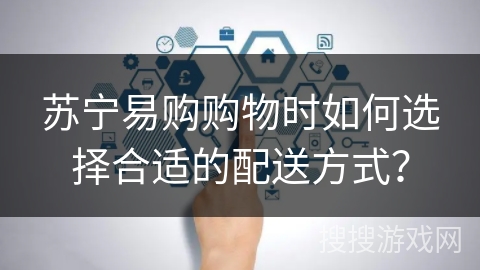 苏宁易购购物时如何选择合适的配送方式？