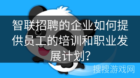 智联招聘的企业如何提供员工的培训和职业发展计划？