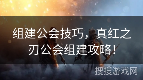 组建公会技巧，真红之刃公会组建攻略！