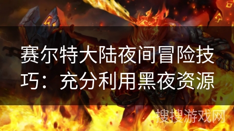 赛尔特大陆夜间冒险技巧：充分利用黑夜资源