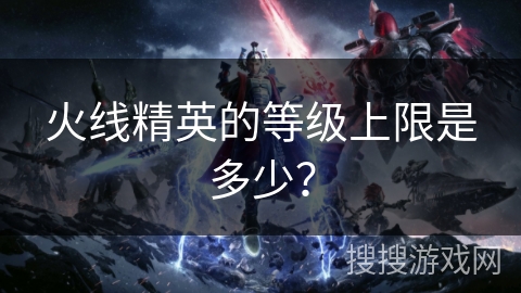 火线精英的等级上限是多少？