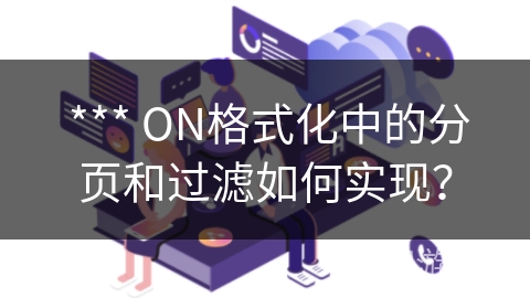  *** ON格式化中的分页和过滤如何实现？