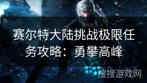赛尔特大陆挑战极限任务攻略：勇攀高峰