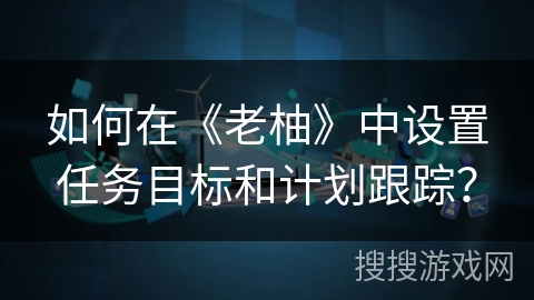 如何在《老柚》中设置任务目标和计划跟踪？