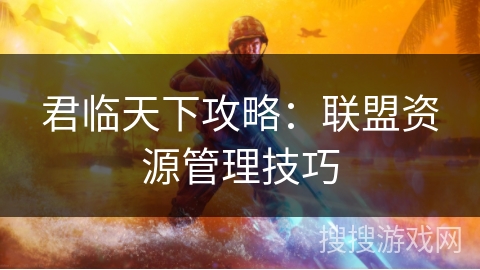 君临天下攻略：联盟资源管理技巧