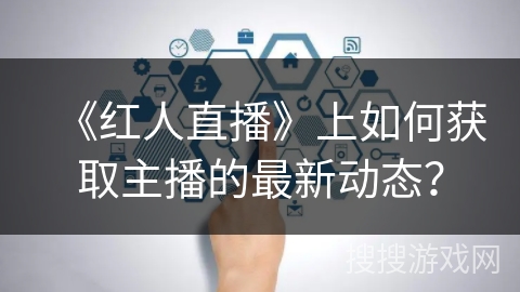 《红人直播》上如何获取主播的最新动态？