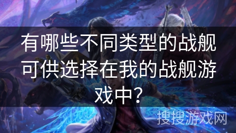 有哪些不同类型的战舰可供选择在我的战舰游戏中？