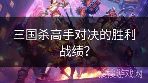 三国杀高手对决的胜利战绩? 三国杀高手对决的胜利战绩?