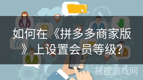 如何在《拼多多商家版》上设置会员等级？