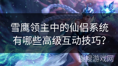 雪鹰领主中的仙侣系统有哪些高级互动技巧？