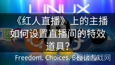 《红人直播》上的主播如何设置直播间的特效道具？