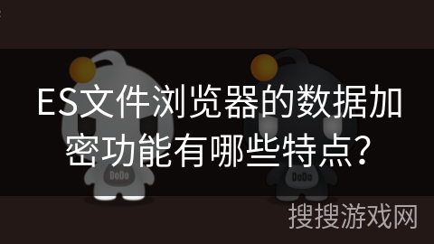 ES文件浏览器的数据加密功能有哪些特点？