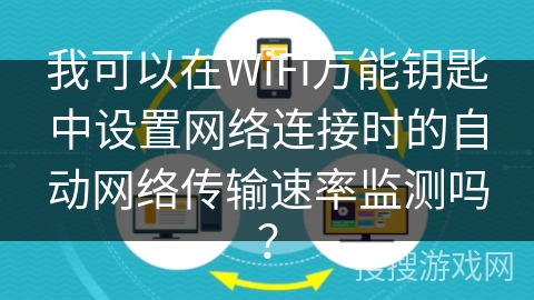 我可以在WiFi万能钥匙中设置网络连接时的自动网络传输速率监测吗？