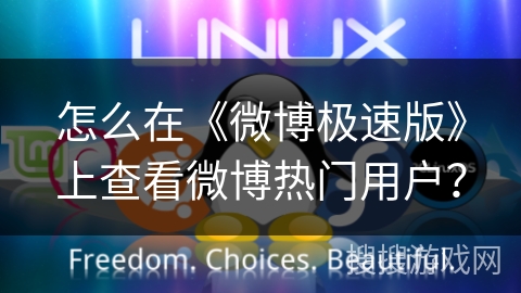 怎么在《微博极速版》上查看微博热门用户？