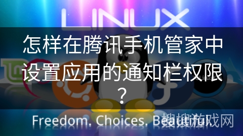 怎样在腾讯手机管家中设置应用的通知栏权限？