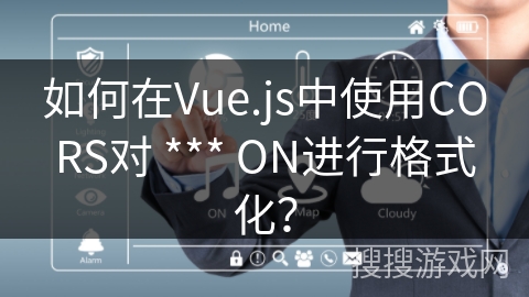 如何在Vue.js中使用CORS对 *** ON进行格式化？