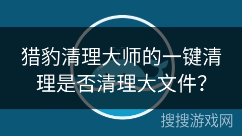 猎豹清理大师的一键清理是否清理大文件？