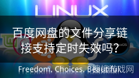 百度网盘的文件分享链接支持定时失效吗？