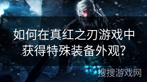 如何在真红之刃游戏中获得特殊装备外观？