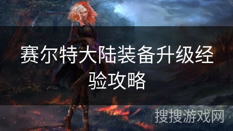 赛尔特大陆装备升级经验攻略