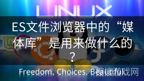 ES文件浏览器中的“媒体库”是用来做什么的？