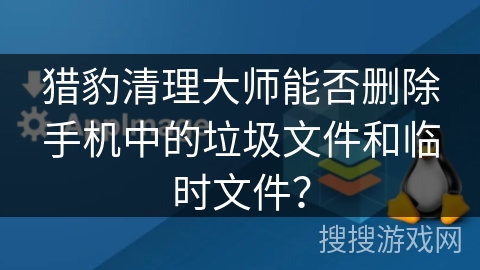 猎豹清理大师能否删除手机中的垃圾文件和临时文件？
