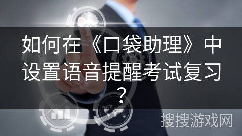如何在《口袋助理》中设置语音提醒考试复习？