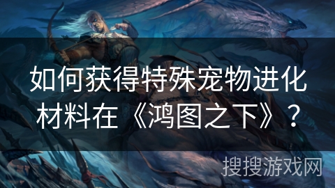 如何获得特殊宠物进化材料在《鸿图之下》? 如何获得特殊宠物进化材料在《鸿图之下》?