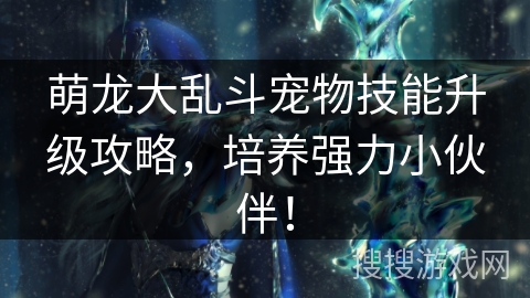 萌龙大乱斗宠物技能升级攻略，培养强力小伙伴！