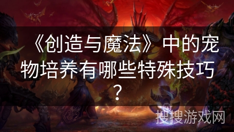 《创造与魔法》中的宠物培养有哪些特殊技巧？