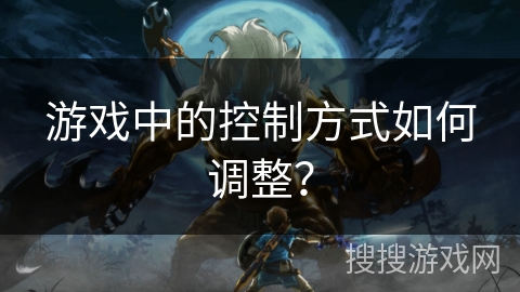 游戏中的控制方式如何调整？