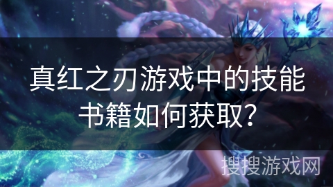 真红之刃游戏中的技能书籍如何获取？