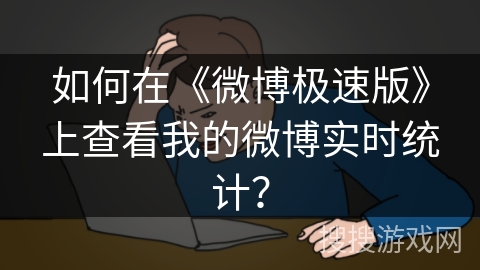 如何在《微博极速版》上查看我的微博实时统计？