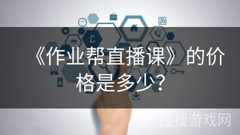 《作业帮直播课》的价格是多少？