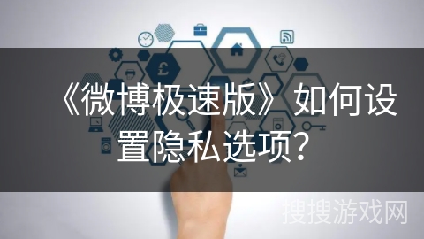 《微博极速版》如何设置隐私选项？