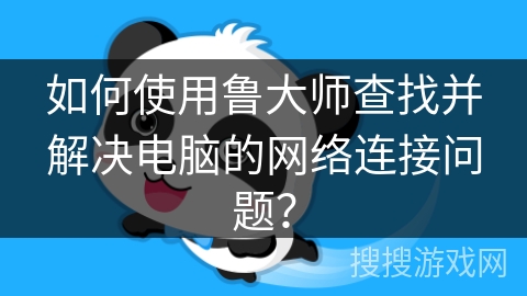 如何使用鲁大师查找并解决电脑的网络连接问题？