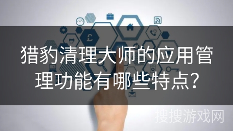猎豹清理大师的应用管理功能有哪些特点？