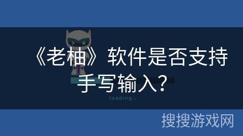 《老柚》软件是否支持手写输入？