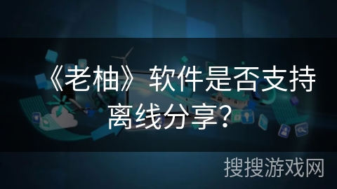 《老柚》软件是否支持离线分享？