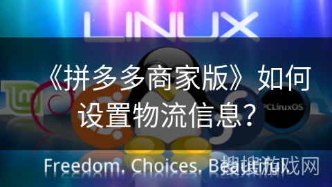 《拼多多商家版》如何设置物流信息？