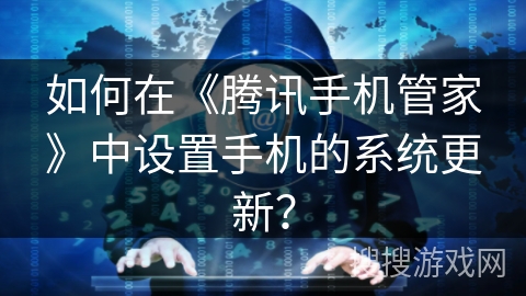 如何在《腾讯手机管家》中设置手机的系统更新？