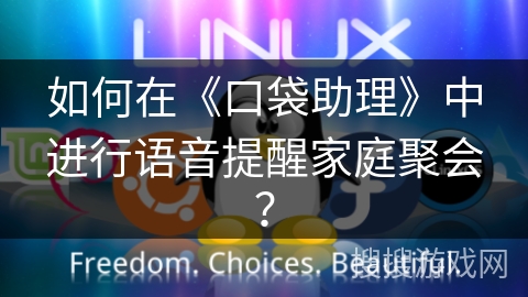 如何在《口袋助理》中进行语音提醒家庭聚会？