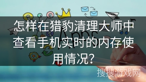 怎样在猎豹清理大师中查看手机实时的内存使用情况？