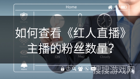 如何查看《红人直播》主播的粉丝数量？