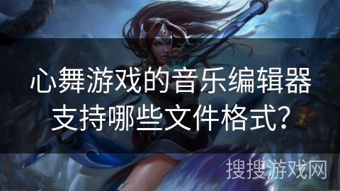 心舞游戏的音乐编辑器支持哪些文件格式？